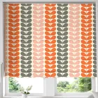 Orla Kiely Trio Stem Made To Measure Roman Blind Persimmon