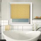 Leaf Yellow No Drill Roller Blind