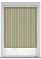 Jl X Sanderson Arbre Stripe Thyme Raspberry Roller Blind