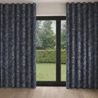 Laura Ashley Lloyd Midnight Navy Wave Curtain Blinds Uk