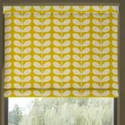 Orla Kiely Solid Stem Made To Measure Roman Blind Yellow
