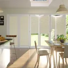 Bifold Clickfit Duoshade Cream Pleated Blind