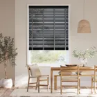 Dark Storm & Tapestry Mono Wooden Blind - 50mm Slat