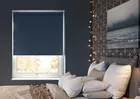 Trinity (fr Blackout) Blue Depths - Twist&fit Roller Blind