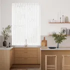 Rigid Pvc Tokyo Pristine White Blackout Vertical Blind