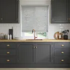 Satellite Grey Faux Wooden Blinds 50mm