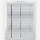 Statement Dove Grey With Grey Tapes Faux Wood Venetian Blind