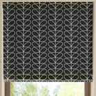 Orla Kiely Linear Stem Made To Measure Roman Blind Liquorice