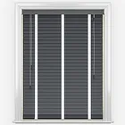 Dalby Bamboo Barsa Dark Grey With Chalk Tapes Wooden Venetian Blind
