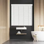 True White Faux Wood Blind With Tapes