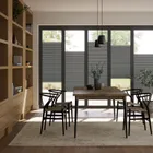 Bifold Adapt Duoshade Cliffside Grey Pleated Blind