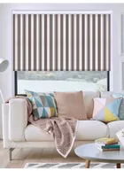 Ticking Stripe Taupe Roller Blind