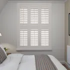 Cloud White Tier On Tier Plantation Shutters Blinds Uk