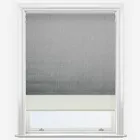 Double Roller Voga Blackout Smoke Grey & Cream Double Roller Blind