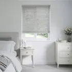 Satellite Fine Grain Grey Faux Wooden Blinds 50mm
