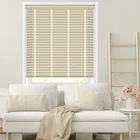 50mm Nordic Oak & Vanilla Faux Wood Blinds