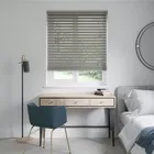 Eclipse Gallant Grey Faux Wooden Blinds 35mm