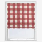 Sophie Allport Gingham Rustic Red Roman Blind