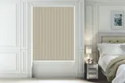 Alpha Blackout Taupe - Fire Retardant & Moisture Resistant Blackout Vertical Blind