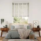 Birch Bark & Chalk Faux Wood Blind - 50mm Slat