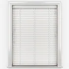 Aspect Snow White With Super White Tapes Faux Wood Venetian Blind