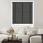 50mm Valor & Black Wooden Blinds