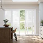 Stick On Classic White Voile Sliding Door Blind
