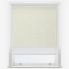 Double Roller Voga Blackout Cream & White Double Roller Blind