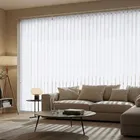 Polaris Pure White (blackout) Blackout Vertical Blinds