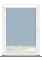 Sky Blue Linen Touch Blackout Perfect Fit Roller Blind