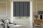Maine Novo Ii Slate Grey - Wooden Venetian Blind Charcoal Tape
