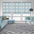 Havana Indigo Roman Blinds