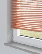 Burnt Orange Metal Venetian Blind