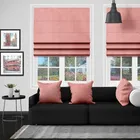 Eb Bursa Soft Velvet Pink Roman Blind