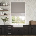Eclipse Dove Grey & City Grey Double Roller Blind