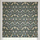 William Morris Strawberry Thief Velvet Made To Measure Roman Blind Indigo