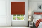 Isola Burnt Orange - Luxury Chenille Roman Blind