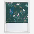 Sara Miller Lemur Forest Green Roman Blind