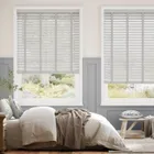 Metropolitan Thunder Grey & Stone Wooden Blind - 50mm Slat