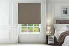 Lennox Pewter - Faux Silk Twist Fit No Drill Roman Blind