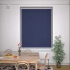 Kensington Plain Made To Measure Vertical Blind Indigo