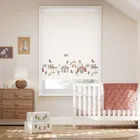 Dumbo Border Blackout Ivory Roller Blind