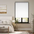 Electric Sevilla Blackout Brilliant White Roller Blind