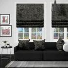 Eb Chenille Charcoal Roman Blind