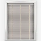 Bamboo Brushed Cloud With Alabaster Tapes Wooden Venetian Blinds