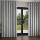 Porto Silver Wave Curtain Blinds Uk