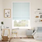 Tiger Stripe Blue Eggshell Roman Blind