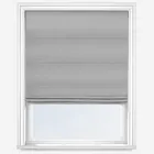 Luxe Faux Silk Silver Roman Blind