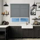 Origin Rock Grey White Bottom Bar Roller Blind