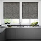 Melton Charcoal Roman Blinds